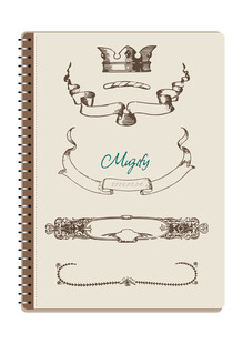 线圈本 复古边框