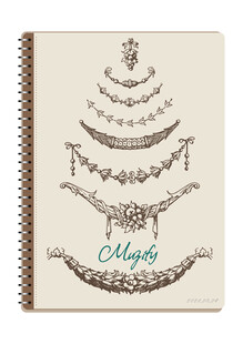 线圈本 植物花环