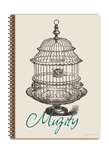 线圈本 复古鸟笼