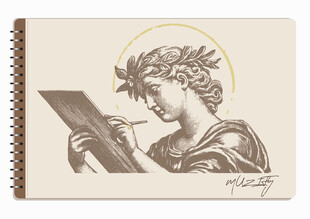 线圈本 古典石膏雕像