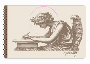 线圈本 古典石膏雕像