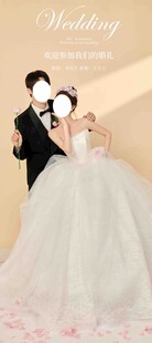 浪漫婚礼中的新郎新娘