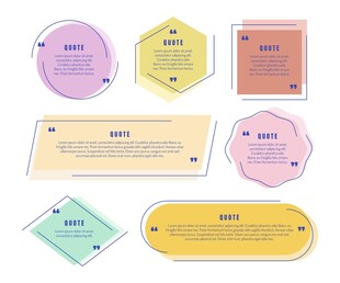 对话框 简约文字框 标签 形状