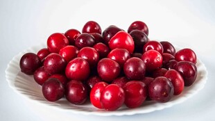 一盘鲜红饱满的樱桃