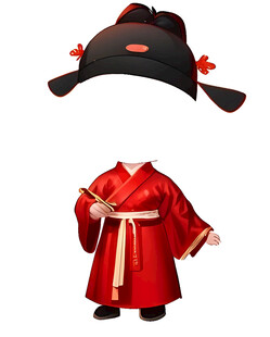 古代书生服饰与帽子