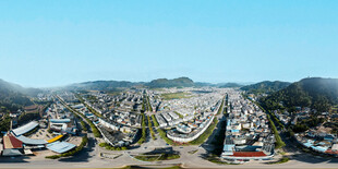 宁洱县城市全景