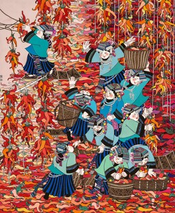 丰收时节农民忙碌喜悦场景