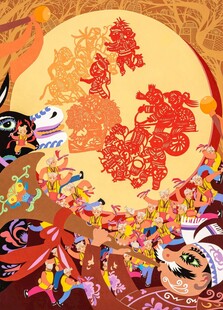 中秋奇幻场景插画