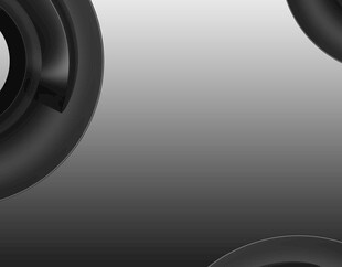 黑色曲线抽象几何图形