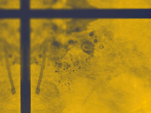 黄色斑驳玻璃纹理画面