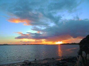海边绚丽日落美景