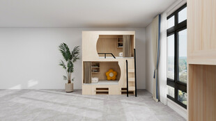 太空舱上下铺床现代简约室内家居