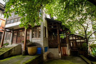 古雅庭院一角景致