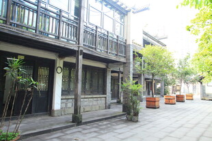 古雅中式街道建筑景观