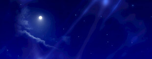 梦幻蓝色星空夜