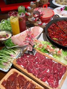 丰盛火锅食材