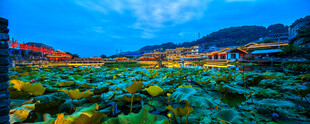 山间美景 色彩斑斓的自然