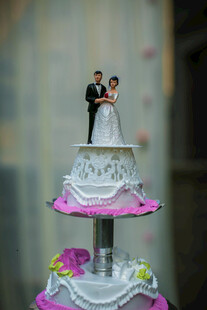 浪漫婚礼多层蛋糕