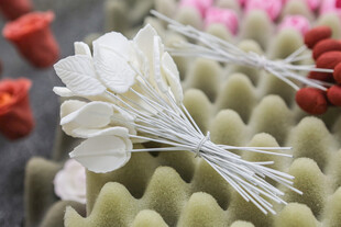 工艺品多彩裱花钉与白色裱花嘴