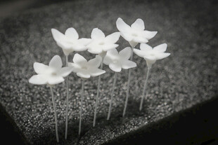 白色小花精致摆件