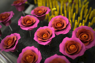 工艺品粉色手工纸艺玫瑰花束