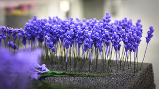 工艺品紫色风信子花束展示