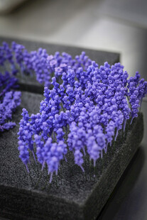 工艺品紫色薰衣草盆栽展示