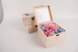 工艺品木质花盒 盛放缤纷浪漫