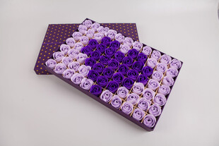 工艺品紫色串珠花朵手工钱包