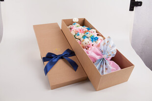 工艺品精美礼盒装多彩花束