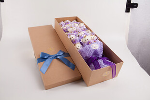 工艺品紫色花束礼盒