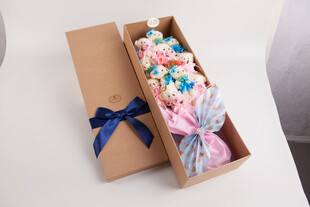 工艺品精美礼盒装多彩花束