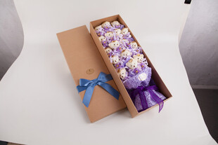 工艺品紫色花束礼盒