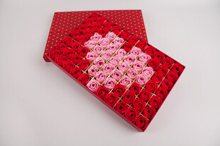 工艺品红色爱心针织织物