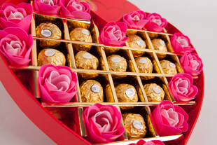 工艺品心形礼盒装精美巧克力