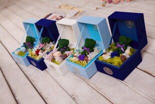 工艺品精美花卉礼盒展示