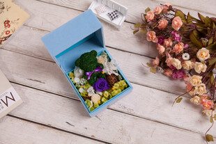 工艺品精致小花盒 绽放多彩浪漫