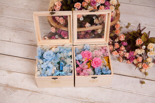 工艺品精致花卉木盒 浪漫盛放