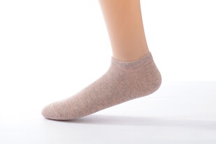 浅棕色短袜展示