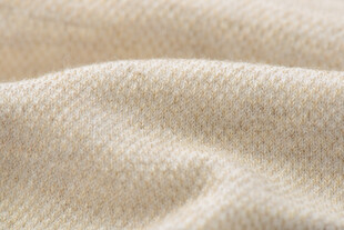 米白色针织布料纹理特写