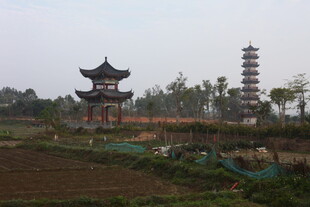 乡村中式古建筑景观