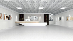 公司大厅天花装修效果