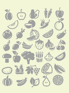 蔬菜水果图标集合