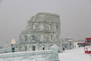 冰雪城堡 冬日梦幻景观