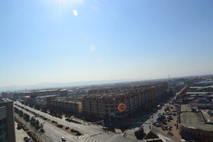 城市高空俯瞰景象