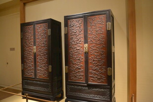 古典中式雕花双立柜