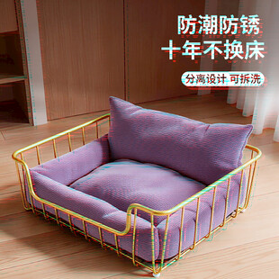 紫色防猫防咬宠物窝