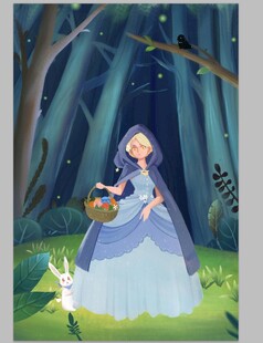 森林中的公主与白兔