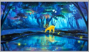 梦幻森林中的小鹿