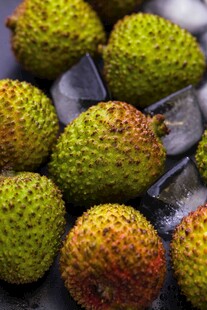 新鲜荔枝配冰块